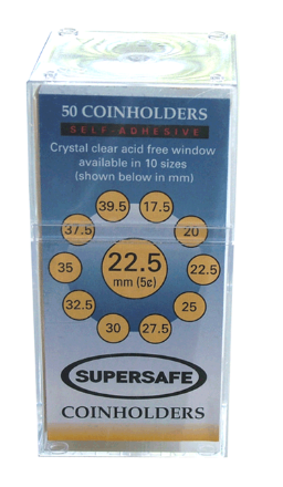 Self-Adhesive Paper 2x2s - Nickel coin flips