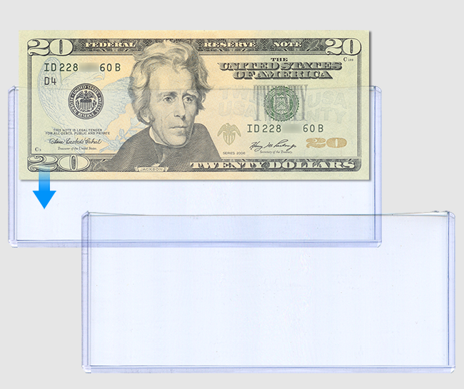 Modern Currency Sentry Holders - 6 9/16x2 7/8 - 25 Pack