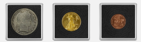 Large Dollar 2x2 Tetra Snaplock Coin Holder - 25 per pack