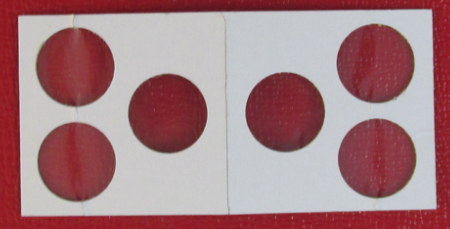 Guardhouse 3 Penny Holder - 100/Bundle Staple-Type Coin Flips - 3 Penny
